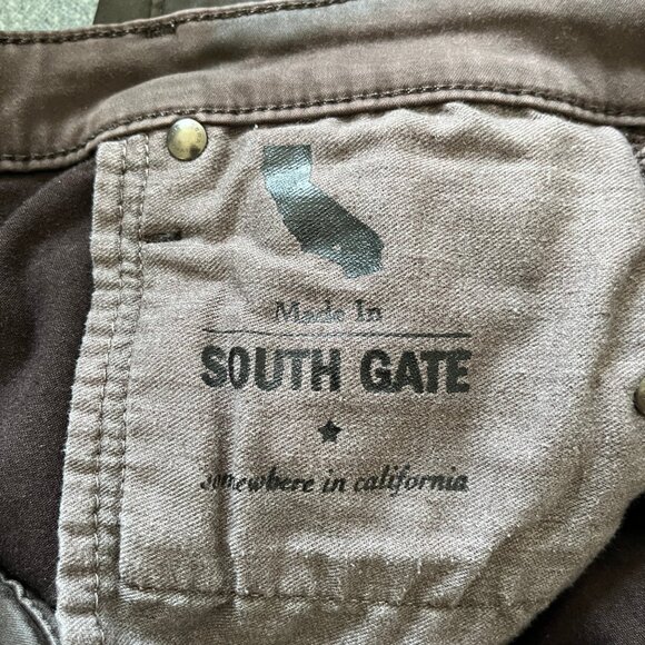 AG Adriano Goldschmied The Legging Brown Leatherette Ankle Skinny Jeans 27 - Picture 11 of 12